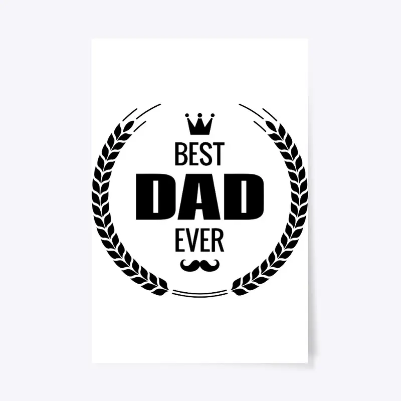 Best Dad Ever Logo